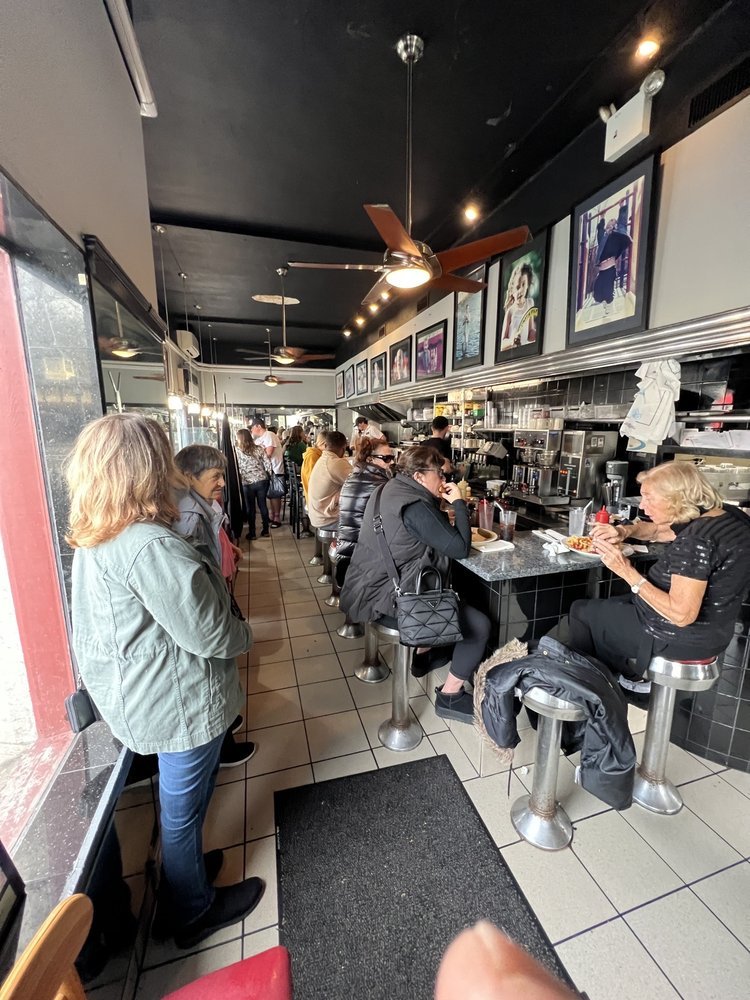 Interior seating at Parkway Cafe